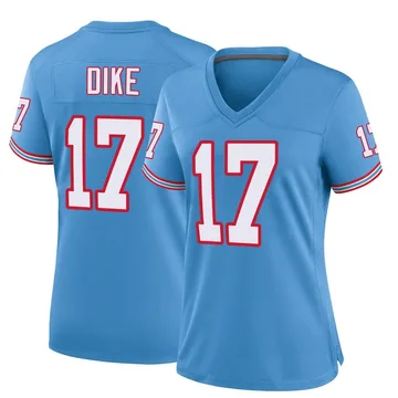 Women's Chimere Dike Tennessee Titans Nike Game Oilers Throwback Alternate Jersey - Light Blue