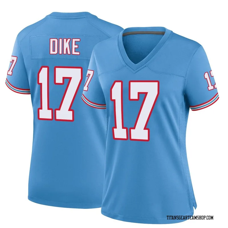 Women's Chimere Dike Tennessee Titans Nike Game Oilers Throwback Alternate Jersey - Light Blue