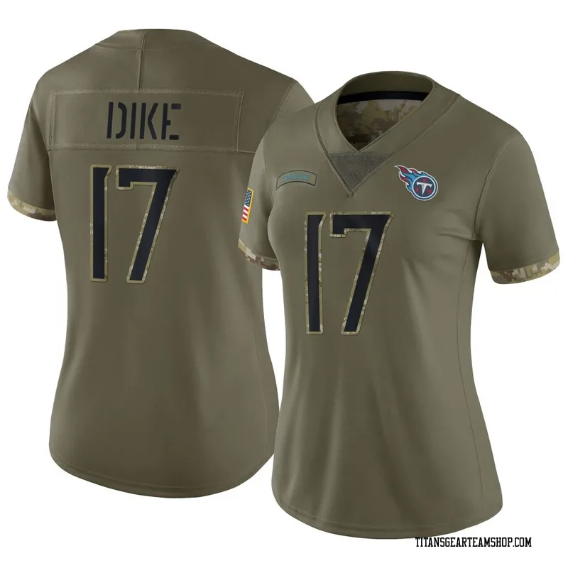Women's Chimere Dike Tennessee Titans Nike Limited 2022 Salute To Service Jersey - Olive