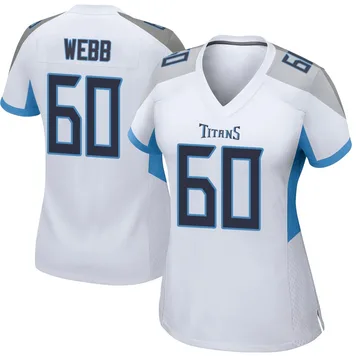 Women's Clay Webb Tennessee Titans Nike Game Jersey - White