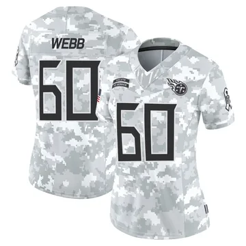Women's Clay Webb Tennessee Titans Nike Limited 2024 Salute to Service Jersey - Arctic Camo