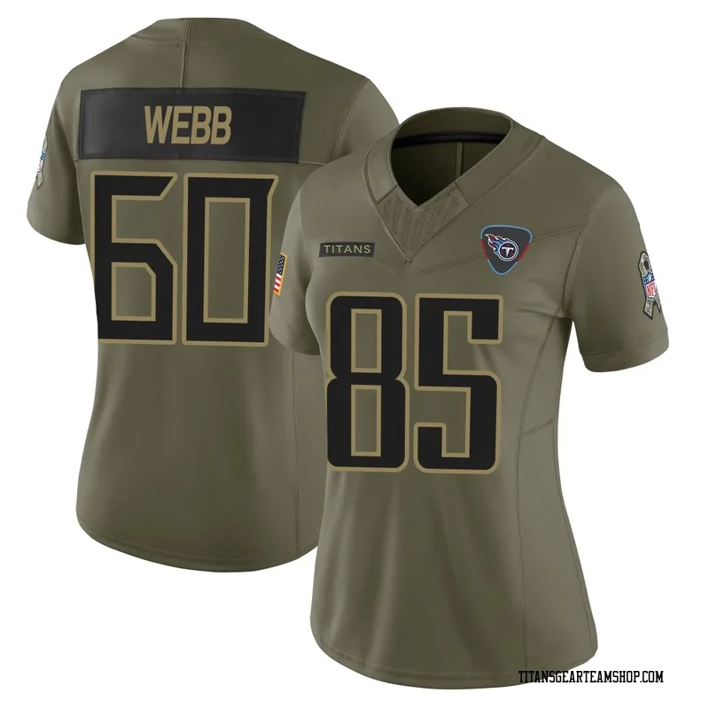 Women's Clay Webb Tennessee Titans Nike Limited 2025 Salute to Service Jersey - Olive