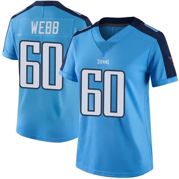 Women's Clay Webb Tennessee Titans Nike Limited Color Rush Jersey - Light Blue