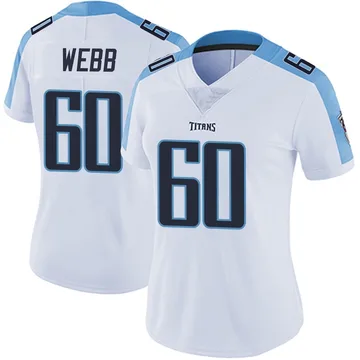 Women's Clay Webb Tennessee Titans Nike Limited Vapor Untouchable Jersey - White