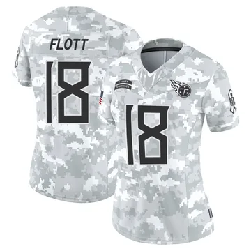 Women's Cor'Dale Flott Tennessee Titans Nike Limited 2024 Salute to Service Jersey - Arctic Camo