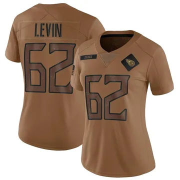 Women's Corey Levin Tennessee Titans Nike Limited 2023 Salute To Service Jersey - Brown