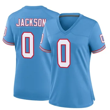 Women's Courtney Jackson Tennessee Titans Nike Game Oilers Throwback Alternate Jersey - Light Blue