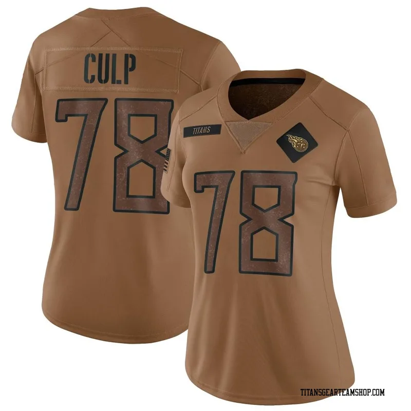 Women's Curley Culp Tennessee Titans Nike Limited 2023 Salute To Service Jersey - Brown