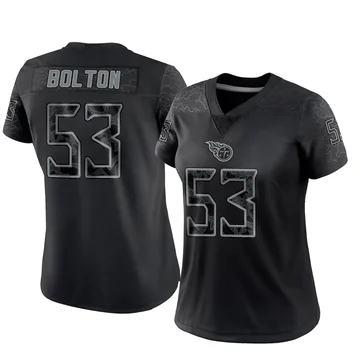 Women's Curtis Bolton III Tennessee Titans Nike Limited Reflective Jersey - Black