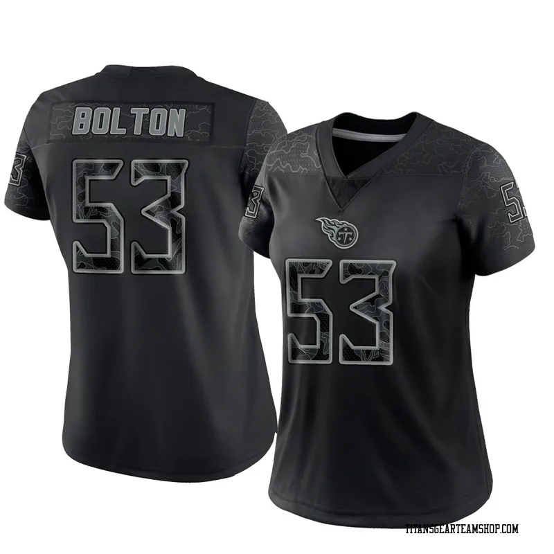 Women's Curtis Bolton III Tennessee Titans Nike Limited Reflective Jersey - Black