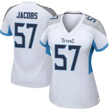 Women's Curtis Jacobs Tennessee Titans Nike Game Jersey - White