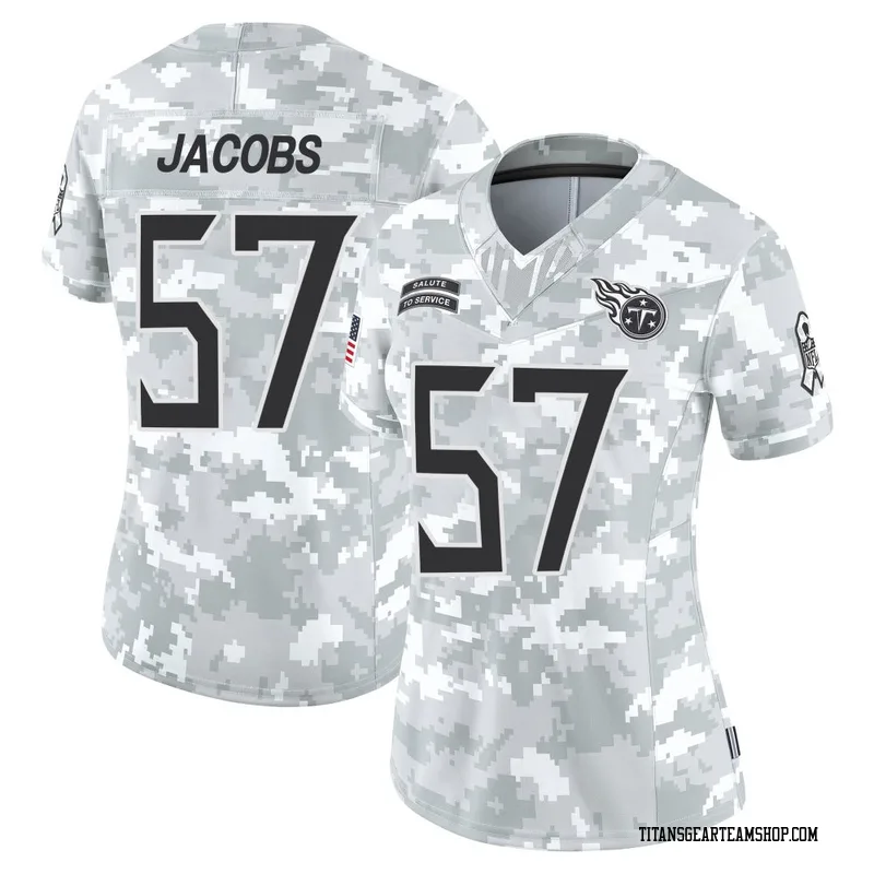 Women's Curtis Jacobs Tennessee Titans Nike Limited 2024 Salute to Service Jersey - Arctic Camo