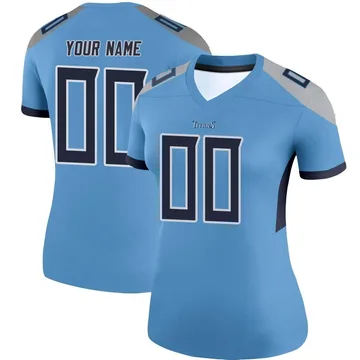 Women's Custom Tennessee Titans Nike Legend Custom Jersey - Light Blue