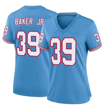 Women's Darrell Baker Jr. Tennessee Titans Nike Game Oilers Throwback Alternate Jersey - Light Blue