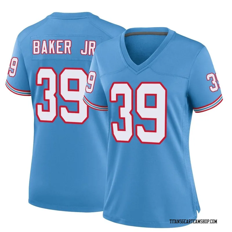 Women's Darrell Baker Jr. Tennessee Titans Nike Game Oilers Throwback Alternate Jersey - Light Blue