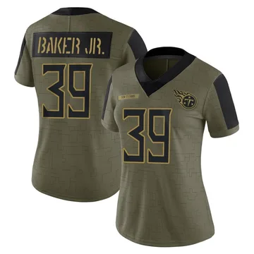 Women's Darrell Baker Jr. Tennessee Titans Nike Limited 2021 Salute To Service Jersey - Olive