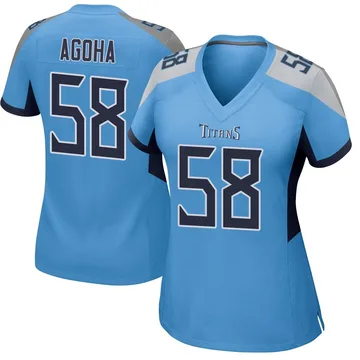 Women's David Ebuka Agoha Tennessee Titans Nike Game Jersey - Light Blue