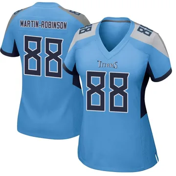 Women's David Martin-Robinson Tennessee Titans Nike Game Jersey - Light Blue
