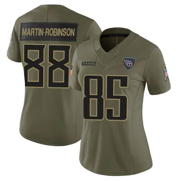 Women's David Martin-Robinson Tennessee Titans Nike Limited 2025 Salute to Service Jersey - Olive