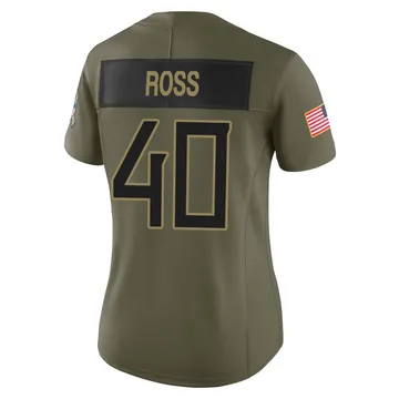 Women's Davion Ross Tennessee Titans Nike Limited 2025 Salute to Service Jersey - Olive