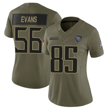 Women's Desmond Evans Tennessee Titans Nike Limited 2025 Salute to Service Jersey - Olive