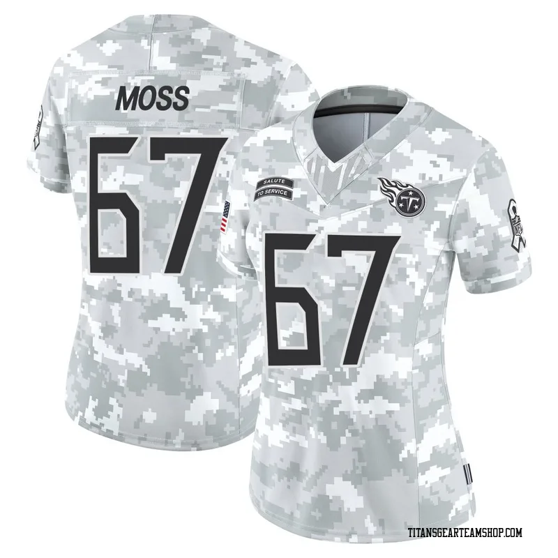 Women's Drew Moss Tennessee Titans Nike Limited 2024 Salute to Service Jersey - Arctic Camo