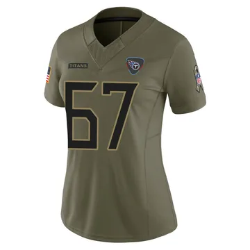 Women's Drew Moss Tennessee Titans Nike Limited 2025 Salute to Service Jersey - Olive