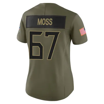 Women's Drew Moss Tennessee Titans Nike Limited 2025 Salute to Service Jersey - Olive