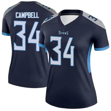 Women's Earl Campbell Tennessee Titans Nike Legend Jersey - Navy
