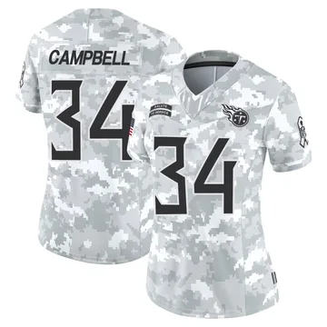 Women's Earl Campbell Tennessee Titans Nike Limited 2024 Salute to Service Jersey - Arctic Camo