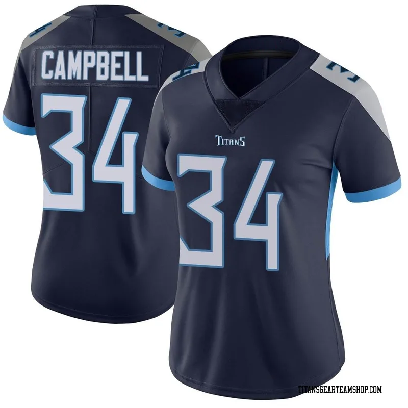 Women's Earl Campbell Tennessee Titans Nike Limited Vapor Untouchable Jersey - Navy