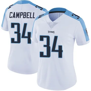 Women's Earl Campbell Tennessee Titans Nike Limited Vapor Untouchable Jersey - White