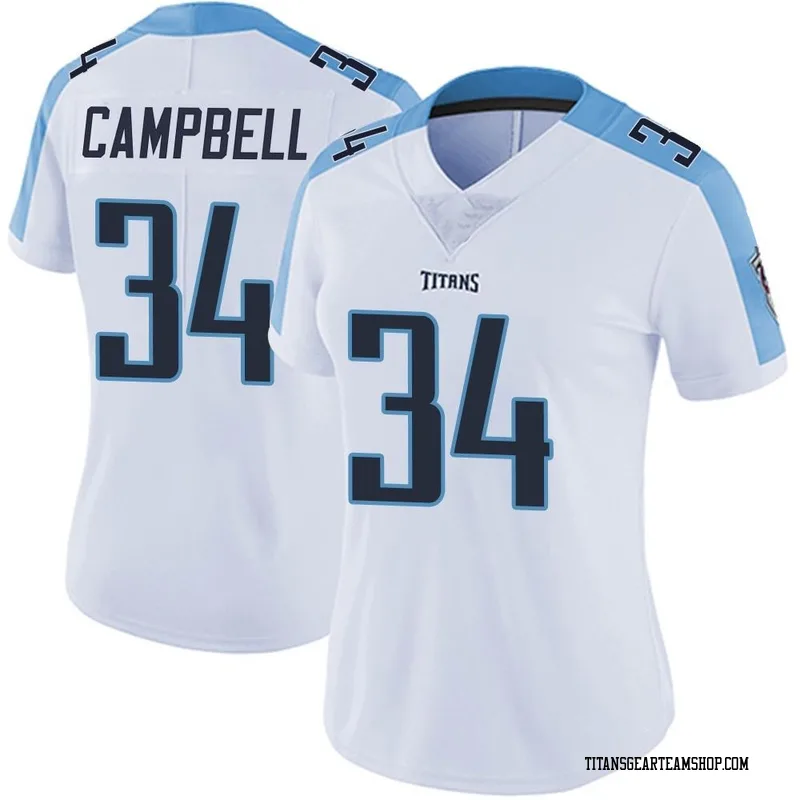 Women's Earl Campbell Tennessee Titans Nike Limited Vapor Untouchable Jersey - White