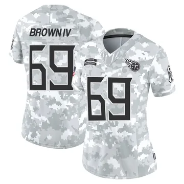 Women's Earnest Brown IV Tennessee Titans Nike Limited 2024 Salute to Service Jersey - Arctic Camo