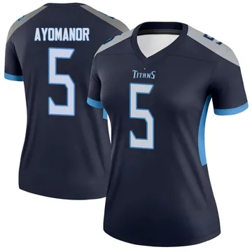 Women's Elic Ayomanor Tennessee Titans Nike Legend Jersey - Navy