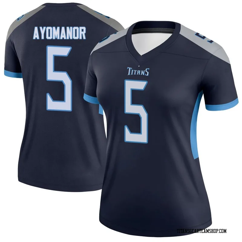 Women's Elic Ayomanor Tennessee Titans Nike Legend Jersey - Navy