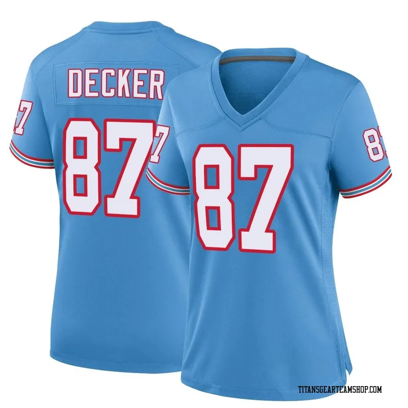 Women's Eric Decker Tennessee Titans Nike Game Oilers Throwback Alternate Jersey - Light Blue