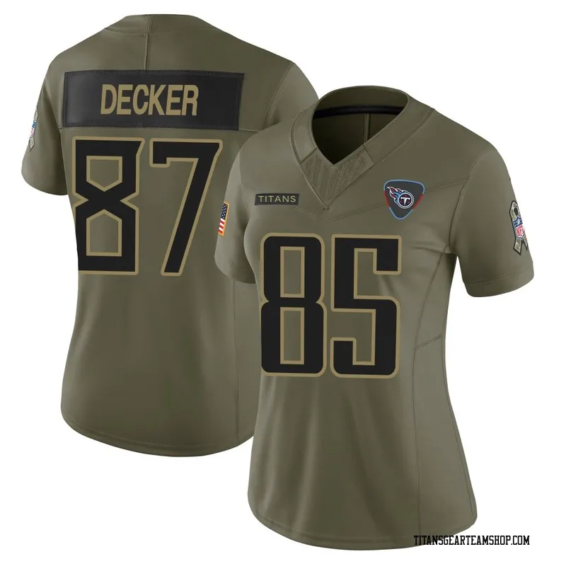 Women's Eric Decker Tennessee Titans Nike Limited 2025 Salute to Service Jersey - Olive