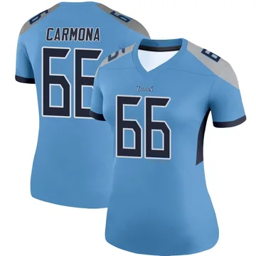 Women's Fernando Carmona Tennessee Titans Nike Legend Jersey - Light Blue