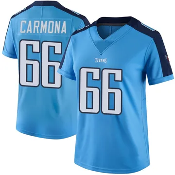 Women's Fernando Carmona Tennessee Titans Nike Limited Color Rush Jersey - Light Blue