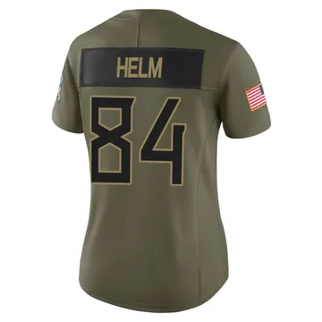 Women's Gunnar Helm Tennessee Titans Nike Limited 2025 Salute to Service Jersey - Olive