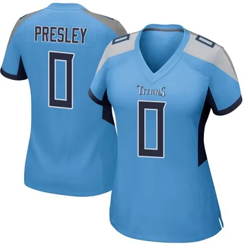 Women's Hal Presley Tennessee Titans Nike Game Jersey - Light Blue