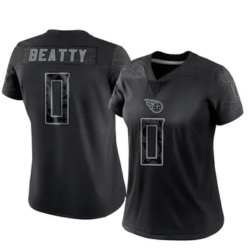 Women's Hank Beatty Tennessee Titans Nike Limited Reflective Jersey - Black
