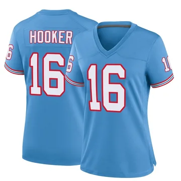 Women's Hendon Hooker Tennessee Titans Nike Game Oilers Throwback Alternate Jersey - Light Blue