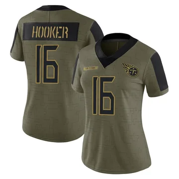 Women's Hendon Hooker Tennessee Titans Nike Limited 2021 Salute To Service Jersey - Olive