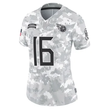 Women's Hendon Hooker Tennessee Titans Nike Limited 2024 Salute to Service Jersey - Arctic Camo