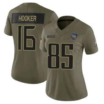 Women's Hendon Hooker Tennessee Titans Nike Limited 2025 Salute to Service Jersey - Olive
