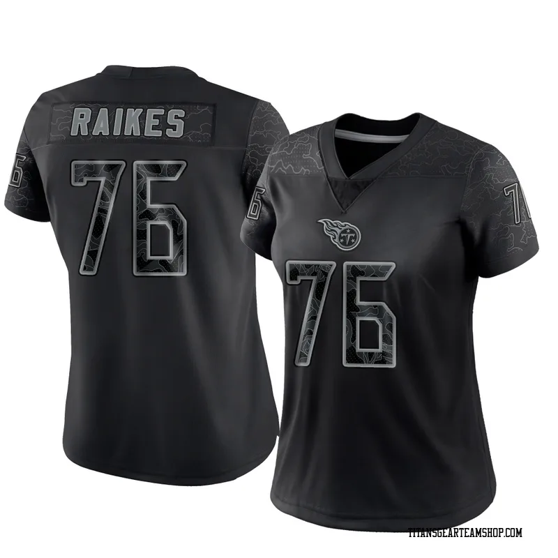 Women's Isaiah Raikes Tennessee Titans Nike Limited Reflective Jersey - Black