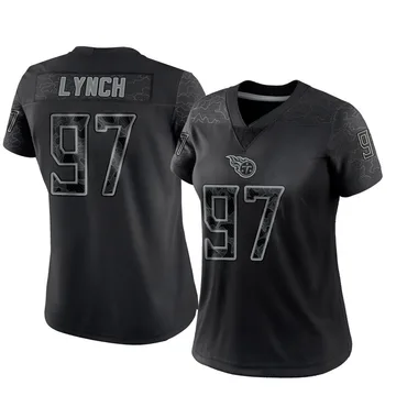 Women's James Lynch Tennessee Titans Nike Limited Reflective Jersey - Black