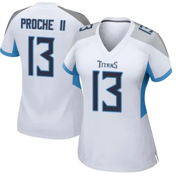 Women's James Proche II Tennessee Titans Nike Game Jersey - White